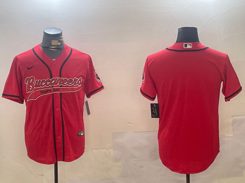 Men Tampa Bay Buccaneers Blank Red Joint Name 2024 Nike Limited NFL Jersey style 1->tampa bay buccaneers->NFL Jersey